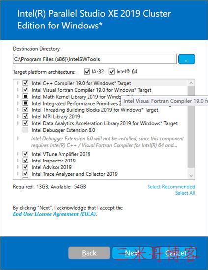 Intel Parallel Studio XE 2019安装  英特尔 fortran 英特尔架构 线程 第4张